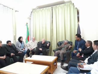 السفير الصحراوي بالجزائر يستقبل وفدا عن جمعية مؤسسة ناس الخير الجزائرية 