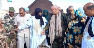 President Brahim Ghali visits traditional camp on sidelines of Artifariti cultural event in wilaya of Boujdour