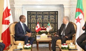 Algeria - Canada: Convergence of views on Sahrawi and Palestinian causes, confirmation of support for international efforts towards resolution