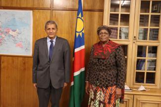 Deputy President of Namibia reaffirms her country's support for Sahrawi issue, stemming from Namibia's history and values rejecting colonialism