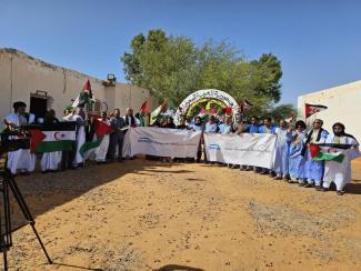 المجلس الوطني ينظم وقفة احتجاجية ضد تورط شركة الطاقة الفرنسية إنجي في نهب ثروات الصحراء الغربية 