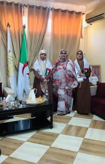 الأمينة العامة للإتحاد الوطني للمرأة الصحراوية تلتقي هيئات نسائية من المجتمع المدني الجزائري 