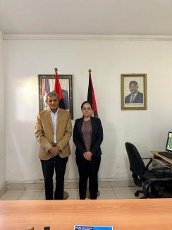 سفيرة نيكاراغوا لدى انغولا تقوم بزيارة مجاملة الى سفارة الجمهورية الصحراوية 