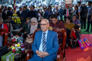 Le Président de la République assiste à la célébration officielle du 25e anniversaire du référendum d'autodétermination au Timor oriental