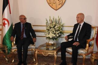 President Brahim Ghali Congratulates Tunisian president on his re-election