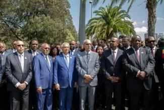 Le président de la République assiste à Addis-Abeba à l’inauguration de la statue de l'ancien président tanzanien Julius Nyerere