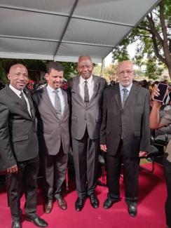 El presidente del CN saharaui asiste en representación de la RASD al funeral de Estado del presidente Hage Geingob