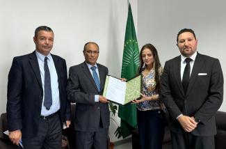 The Dean of the Northern African Region deposits the Algerian Candidate’s File for the position of the African Union DCP