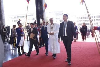 Khatri Addouh participates in inauguration ceremony of new Ecuadorian president