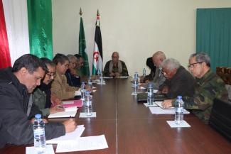 President Brahim Ghali chairs a meeting of the Permanent Bureau of the National Secretariat