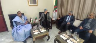 The Sahrawi Minister of Culture received by his Algerian counterpart