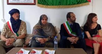 Importante delegación italiana visita los campamentos de refugiados saharauis