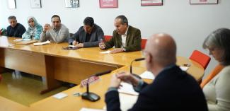 وفد نقابي عمالي صحراوي  يستقبل من طرف  الأمين العام لنقابة اللجان العمالية الإسبانية
