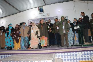 National Media Conference Organizes Solidarity Stand with Sahrawi Civilian Prisoners